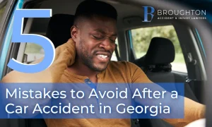 Mistakes to Avoid After a Car Accident in Georgia